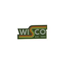 Retro Wisco Vinyl Sticker