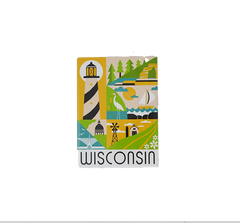 Wisconsin Rectangle Magnet