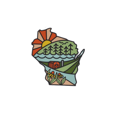 Wisconsin State Scenes Vinyl Sticker