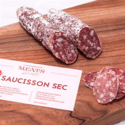 Saucisson sec sausage (2 oz)  - WiscoBoxes 