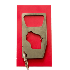 Wisconsin keychain bottle opener  - WiscoBoxes 