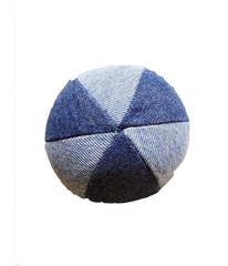 Denim Beach Ball Dog Toy