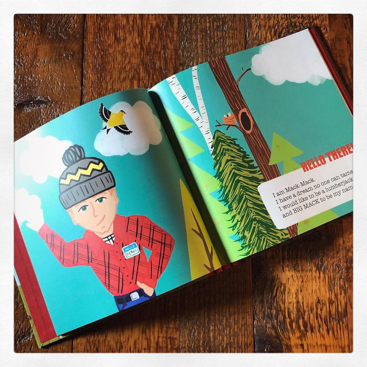 Meet Mack-Mack, the Little Lumberjack Book  - WiscoBoxes 