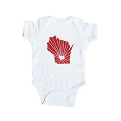 Onesie–heart  - WiscoBoxes 