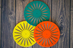 Sunburst Coaster Set  - WiscoBoxes 